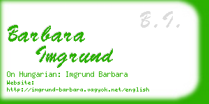 barbara imgrund business card